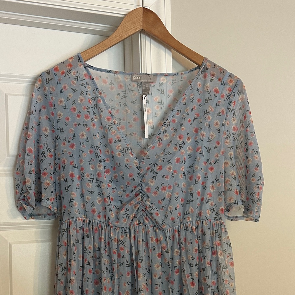 ASOS Maternity Floral V-Neck Dress